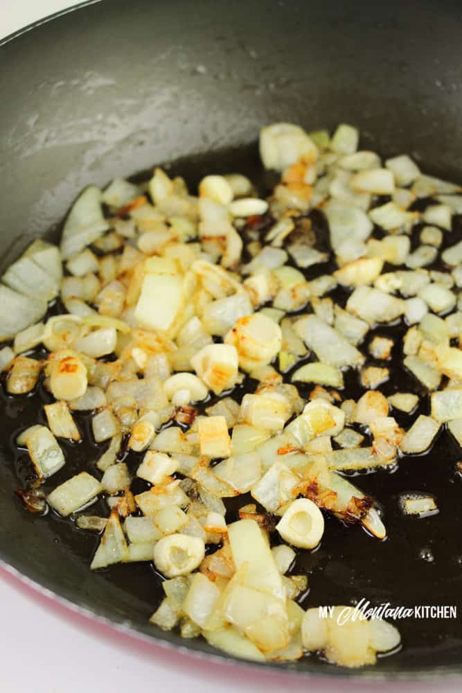 sautéing up onions